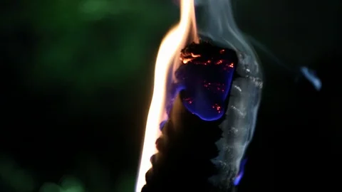 Burning torch Video stock 122639025