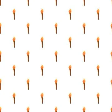 Burning torch pattern creating a seamless background illustration イラスト素材