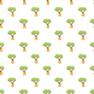 Burning tree pattern showing forest fire concept Stock Illustration