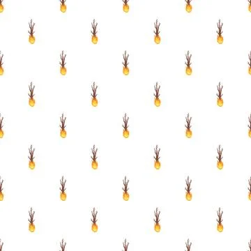 Burning trees pattern representing wildfire and global warming Stock Illustration