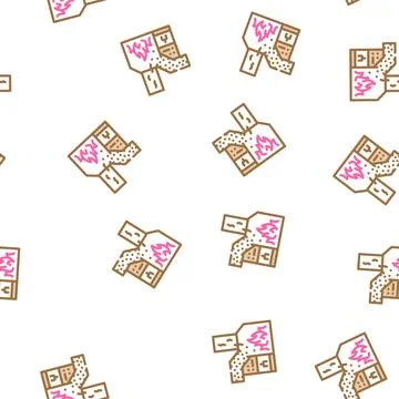Burning waste vector seamless pattern 스톡 일러스트