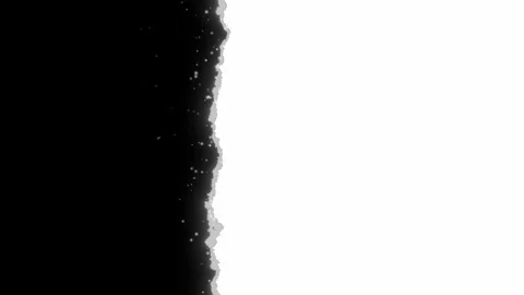 Burning White Matte with Fire Particles Transition. Matte Transition. Burn. 4K Stock Footage 285521398