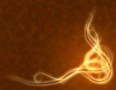 Burning winding lines Stock Illustration