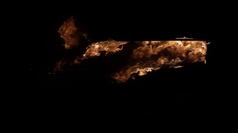 Burning Window Stock Footage 81834477