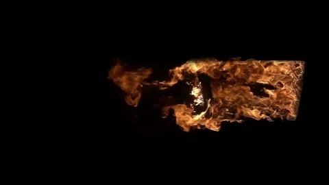 Burning Window Stock Footage 81834565