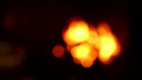 Burning wood in the fireplace, flames of fire Stock Footage 218473491