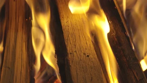 Burning wood Stock Footage 151679975