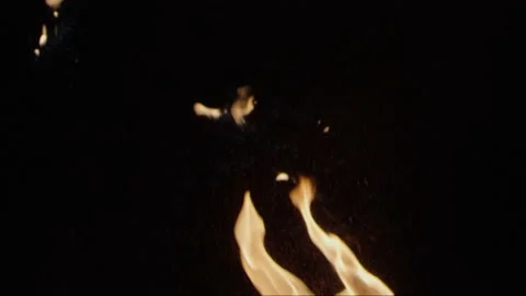 Burning wood Stock Footage 171461770