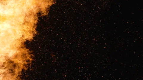 Burning wooden tower, an Easter tradition in Austria, Timelapse Stock Footage 316233470