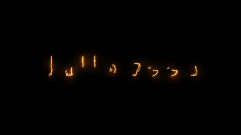 Burning the word Halloween Stock Footage 66428904