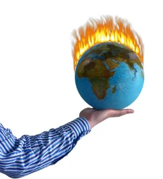 Burning world Stock Illustration