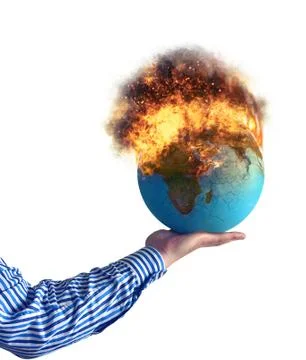 Burning world Stock Photos