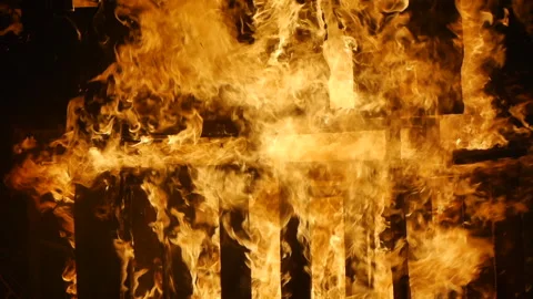 BURNINGPALATENIGHT Video stock 183406559