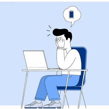 Burnout Illustration Stock Illustration