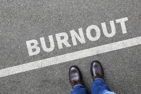 Burnout krank Krankheit im Job Stress Businessman Business man Konzept Bur... Stock Photos