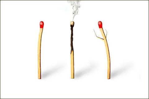 Burnout or what? Stock Illustration