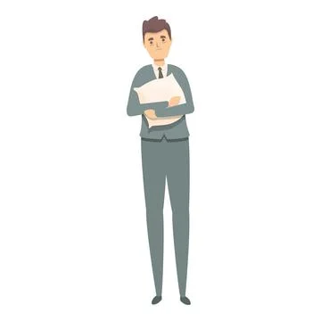Burnout worker icon cartoon vector. Office stress Stock-Illustration