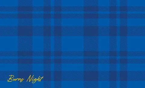 Burns night blue vector template Illustrazione stock