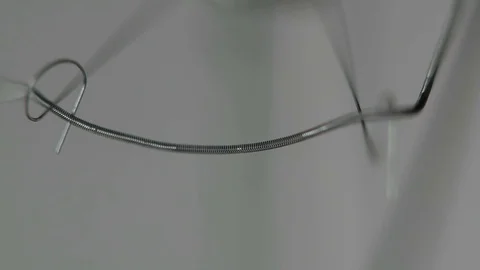 Burns from a spiral light bulb, close-up shooting Stock Footage 72879509