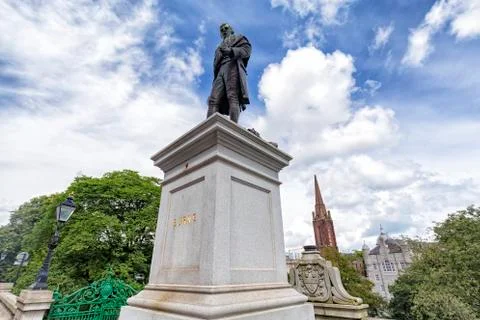 Burns Statue Stock Photos