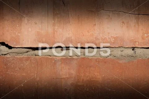 Burnt brick as background Stock Photos