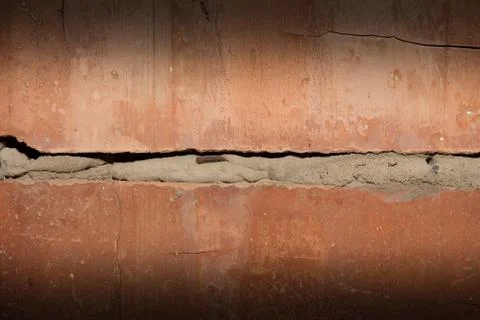 Burnt brick as background Stock Photos