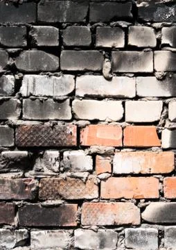 Burnt brick Foto stock