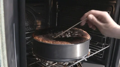 Burnt cake Stock Footage 93730901