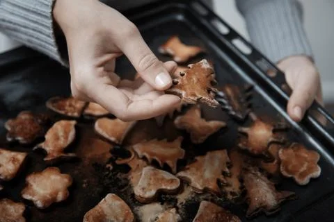 Burnt cookies Stock Photos