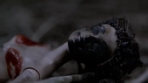 Burnt Dead Doll 2 Stock Footage 70724750