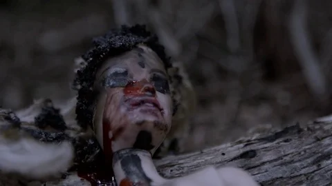 Burnt Dead Doll Stock Footage 70716215