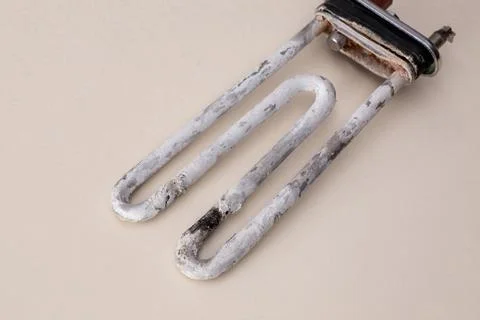 Burnt heating element used in small appliances found in kitchen setting in .. 库存照片