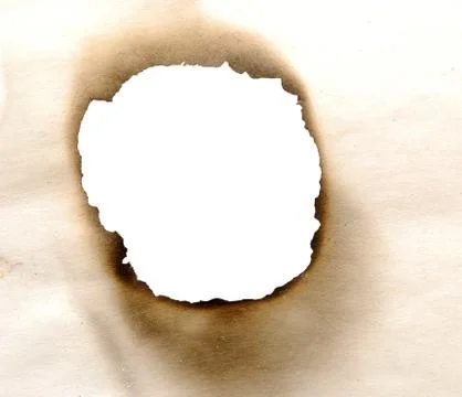 Burnt hole Stock Photos