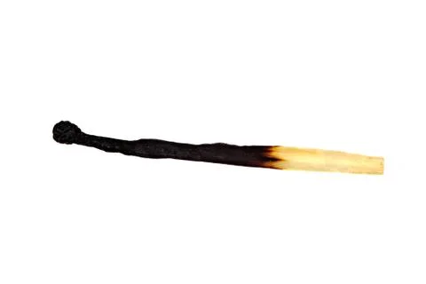 Burnt match Stock Photos