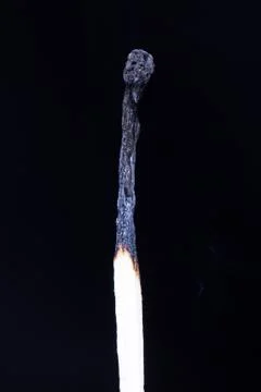 Burnt match Stock Photos