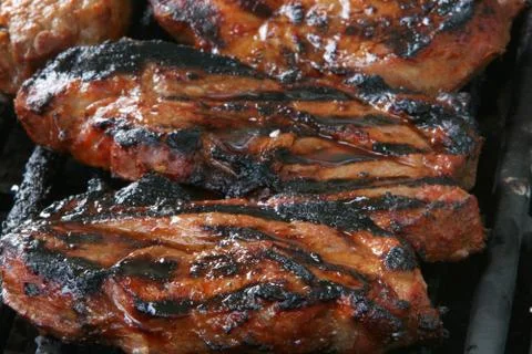 Burnt meat Stock-Fotos