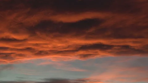 Burnt Orange Sunset Stock Footage 54737569