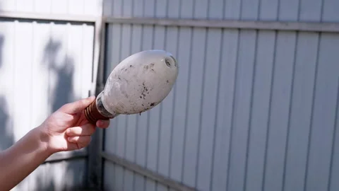 Burnt Out Light Bulb Stock Footage 293194464