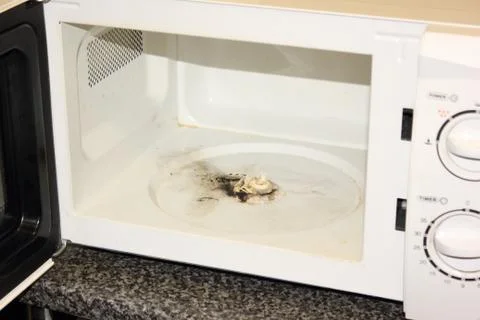 Burnt out microwave Stock Photos