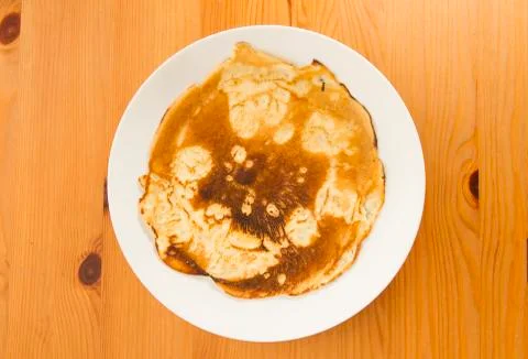 Burnt pancake Stock Photos