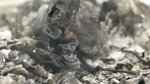 Burnt Paper Stockbeeldmateriaal 33911485