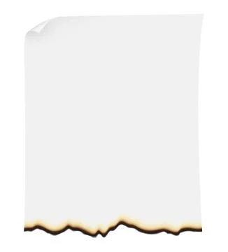 Burnt paper illustration Stock Illustration