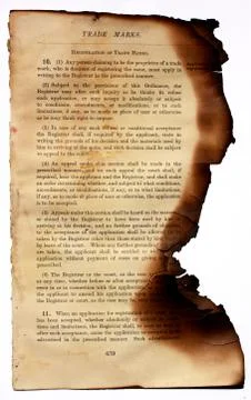 Burnt paper Stock Photos