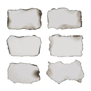 Burnt papers Stock Illustration