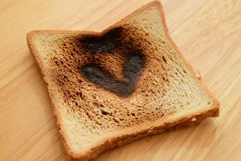 Burnt toast Stock Photos