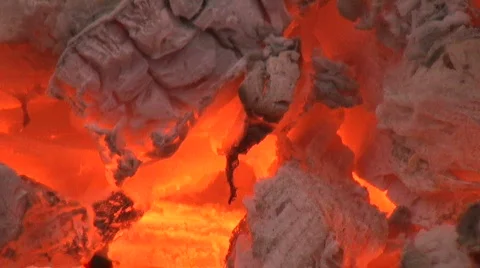 Burnt wood Stock Footage