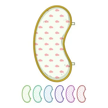 Up burp cloths cartoon vector graphic Stock Illustration