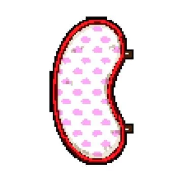 Up burp cloths pixel art vector illustration Stock Illustration