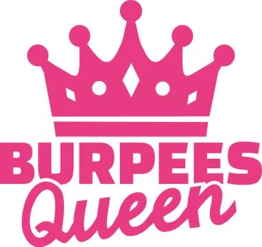 Burpees queen Stock Illustration