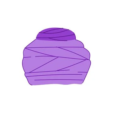 Burqa oriental headdress cartoon vector illustration Stock Illustration